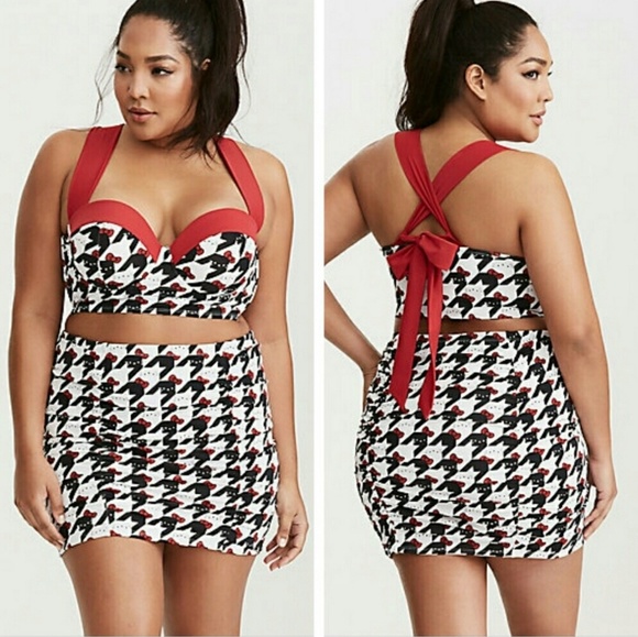 Torrid Hello Kitty gingham bikini top sz 1 NWT 💖 - Picture 2 of 7
